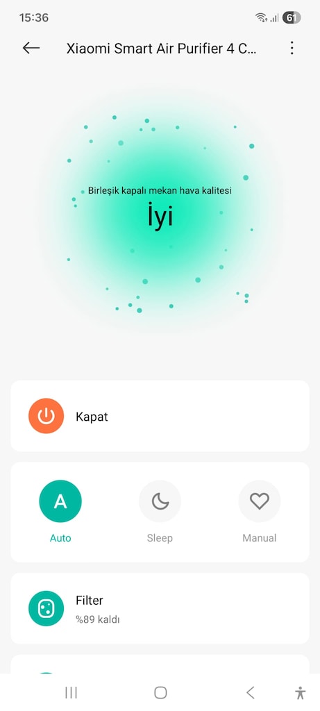 Xiaomi Smart Air Purifier 4 Compact Hava Temizleyici - 3