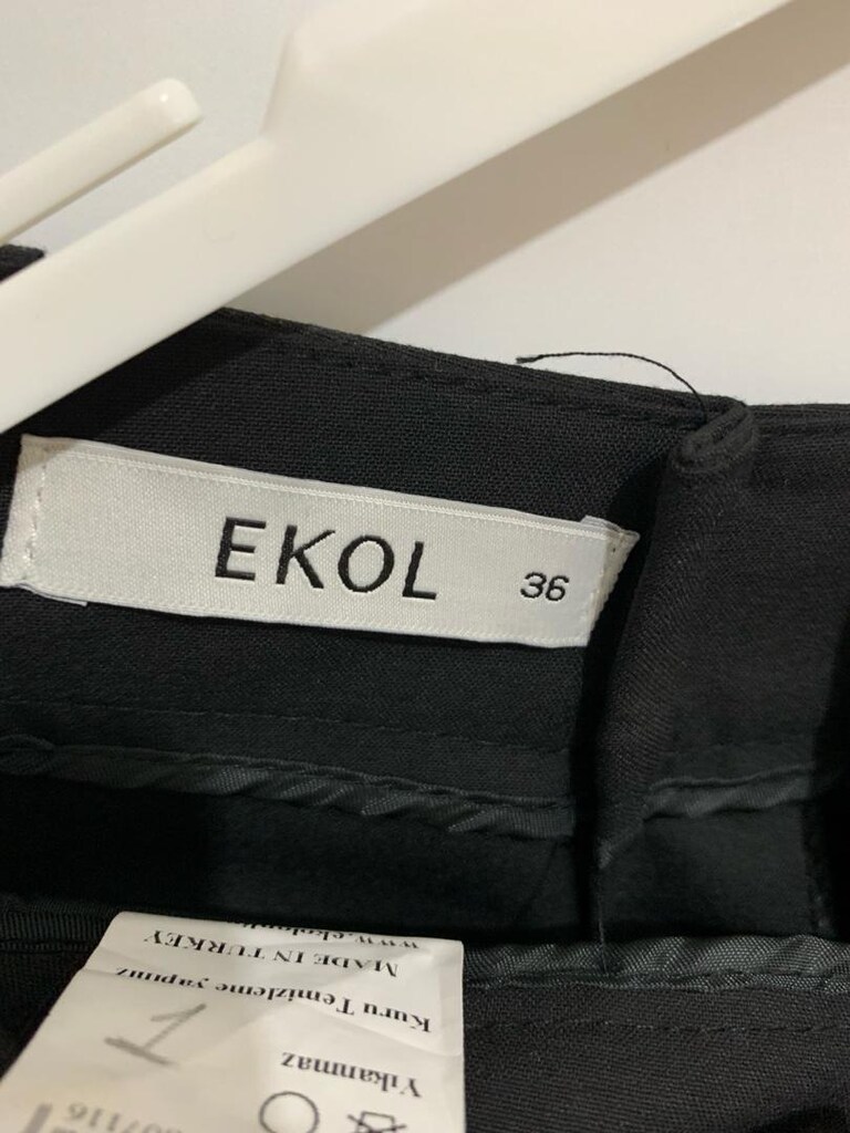 Ekol 36 beden siyah kumaş pantolon - 2