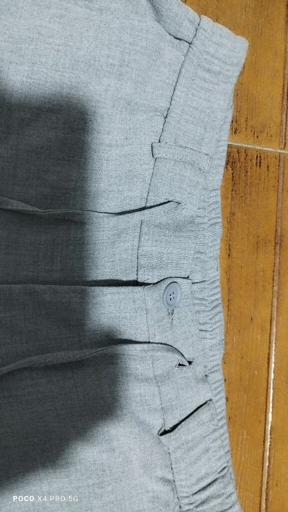 #Erkek ipli likralı pantolon..Eni çekilince 44 Boyu 99 Paça 16 - 2