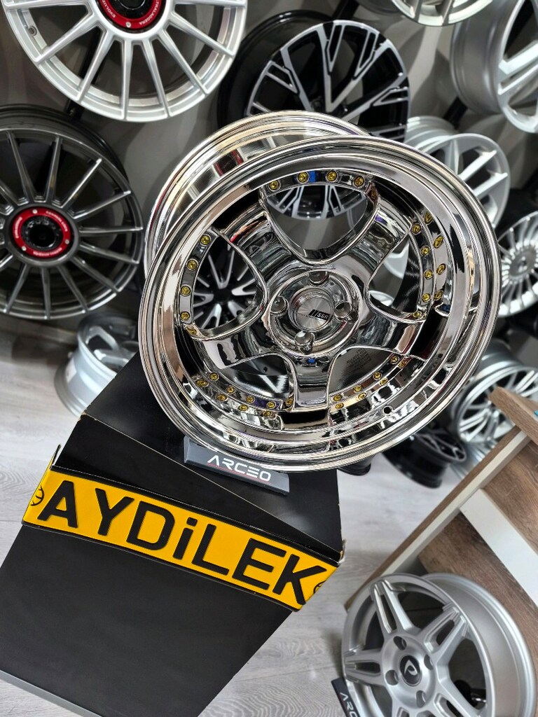 17 İNÇ SSR KROM JANT ÖN 7.5J ARKA 9J GOLD DETAYLAR 4×100 BİJON ÇAPINDA - 6