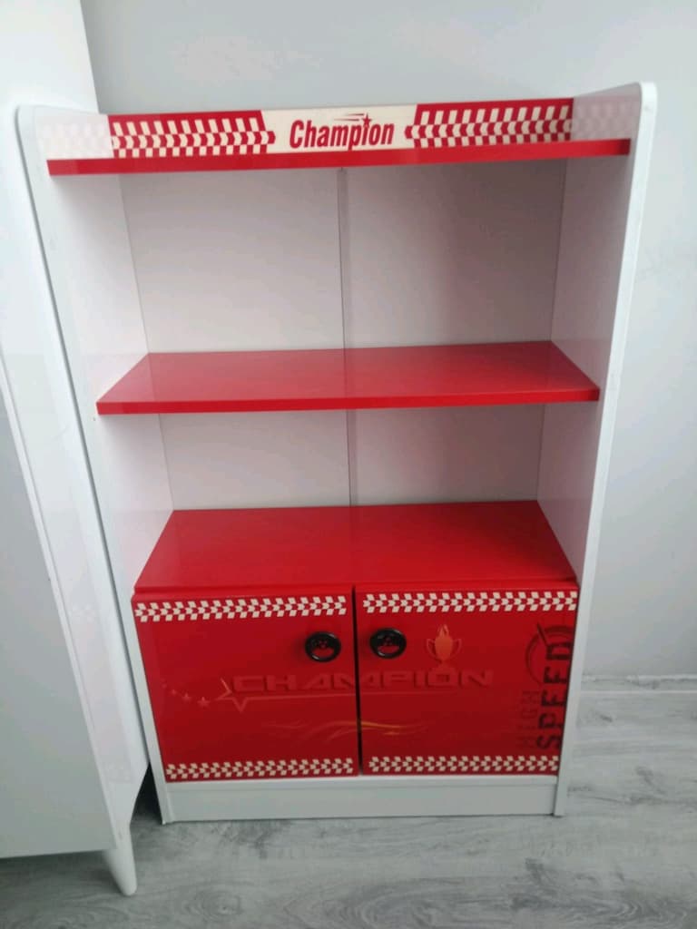 çilek mobilya arabalı yatak ve kitaplık - 6