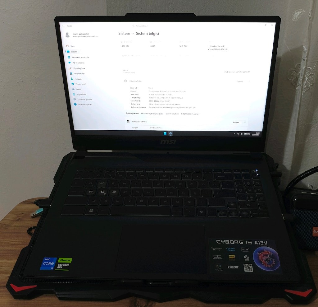 GAMİNG LAPTOP MSI CYBORG 15 - 5