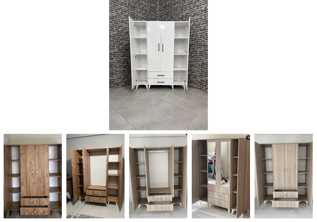 4 kapaklı elbise dolabı tluglctgqz - 6