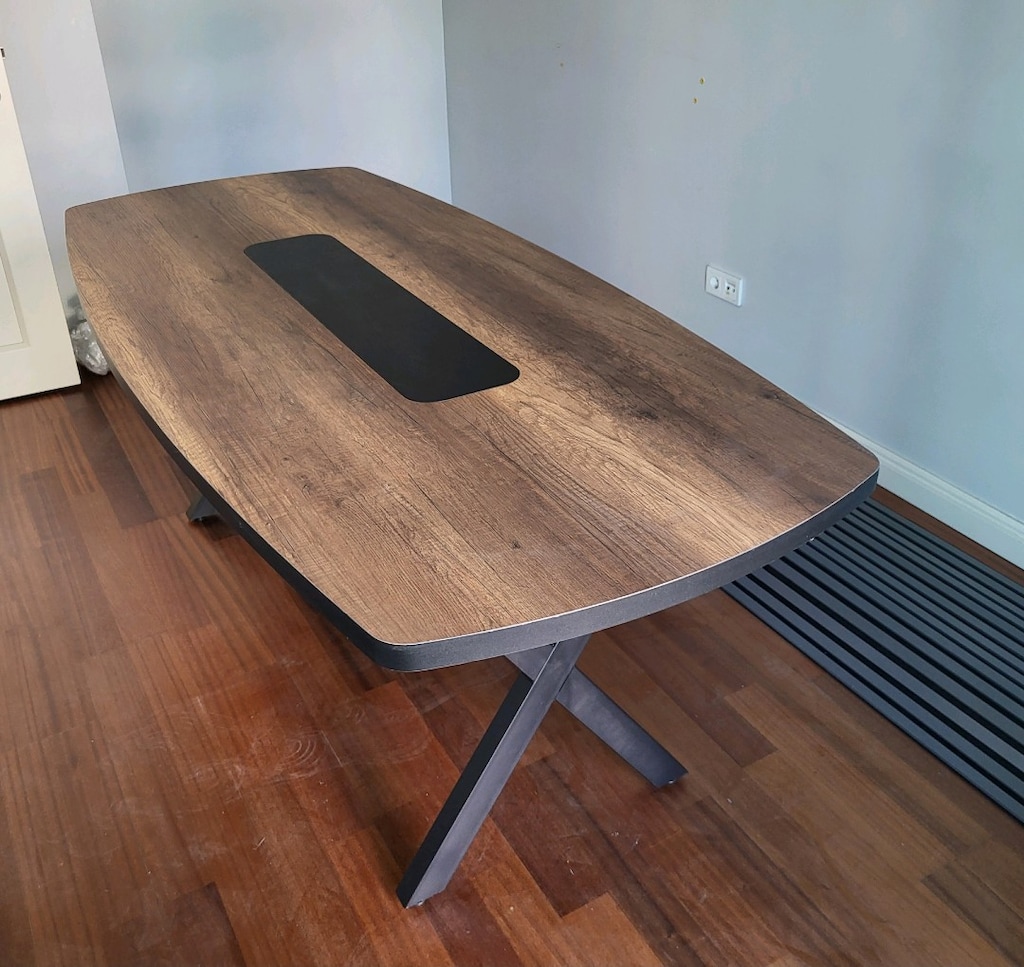 OVAL KESİM TOPLANTI MASASI 200×90 - 8