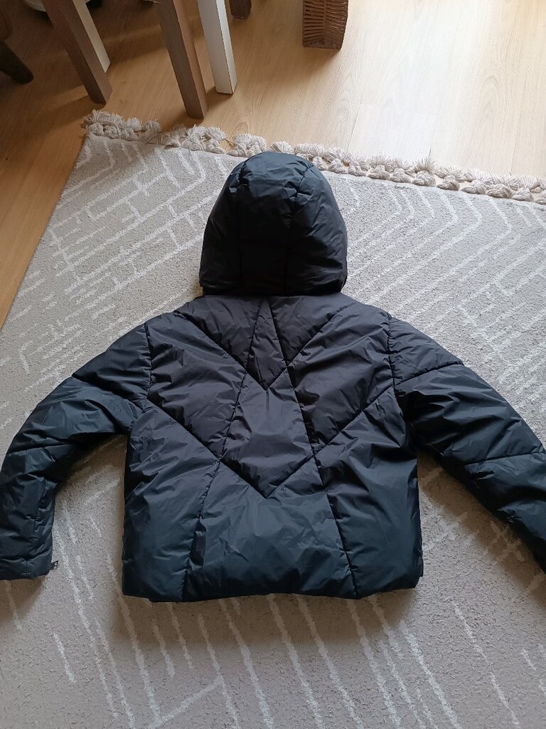 Moncler Serittes Siyah Kapüşonlu Puffer Mont - 2