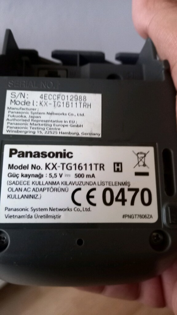 Panasonic masa üstü telsiz telefon - 2