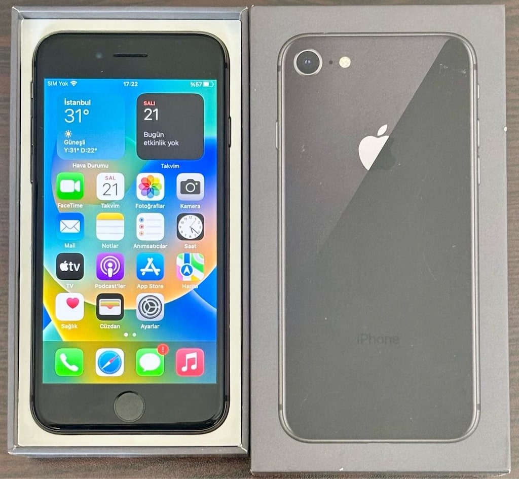 İPHONE 8 SIFIR GİBİ FUUL ORJİNAL 64 GB PİL/100 - 2