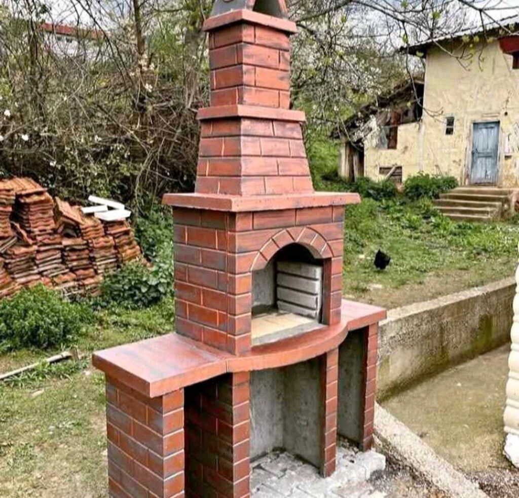 Çift tazgahli beton barbekü - 2