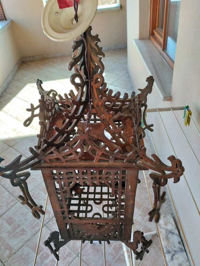 Ahşap el oyması süs eştası - 2