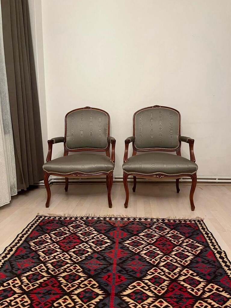 Antika Çift Berjer - 13