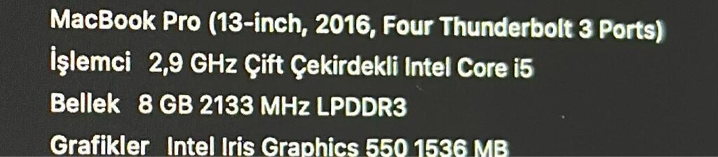 TEKLİF VER AL MacBook Pro Touchbar - 2