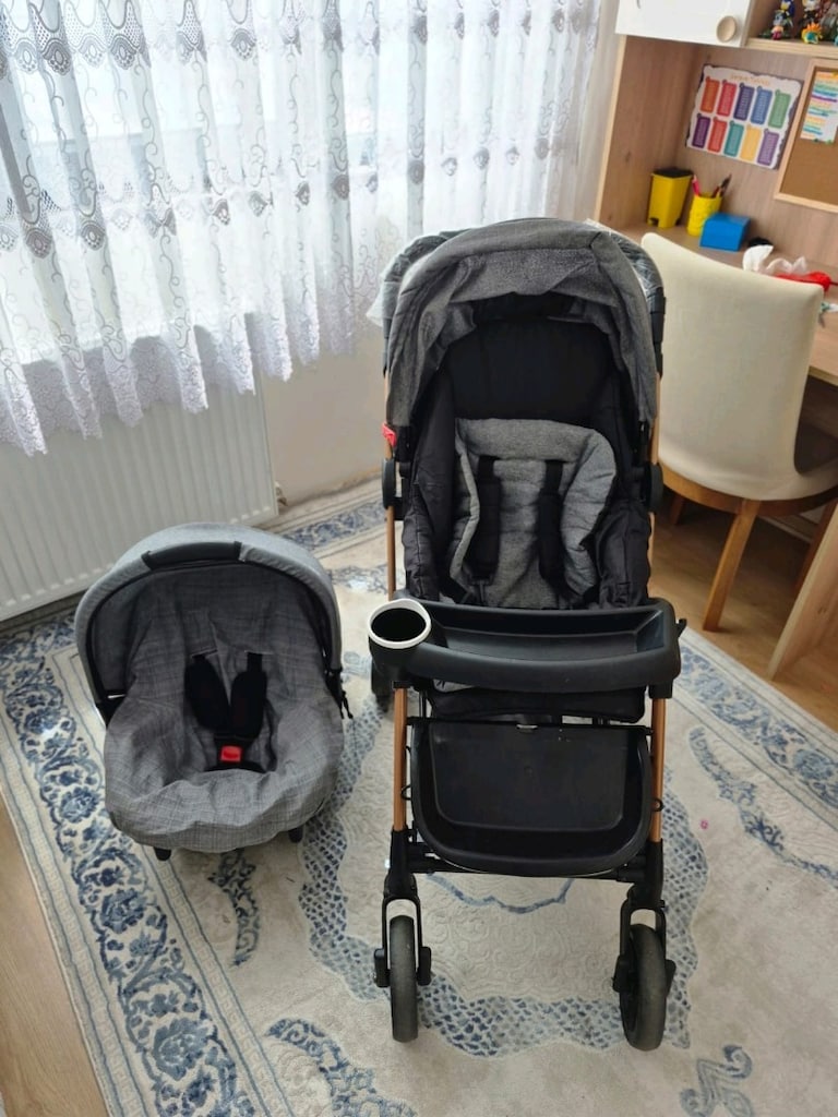 SIFIR AYARINDA TRAVEL SİSTEM BEBEK ARABASI VE PUSETİ - 2