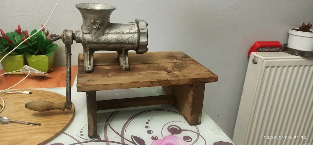 nostaljik üç yıldız 12 kollu kıyma Makinesi - 4