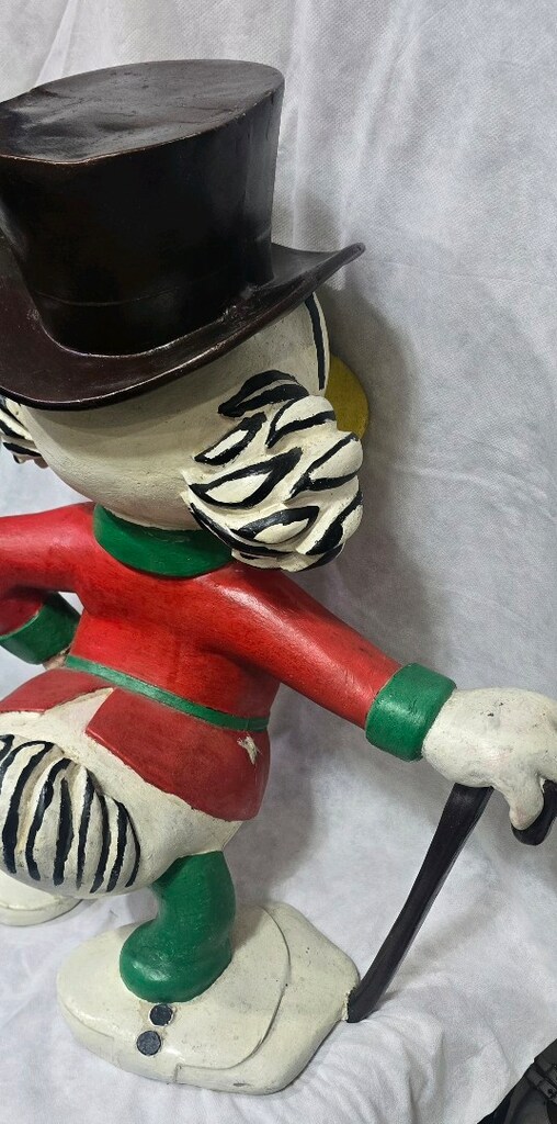Vintage Disney Varyemez Amca ( 60 cn.) Bastonlu Kolleksiyonluk Heykel - 6