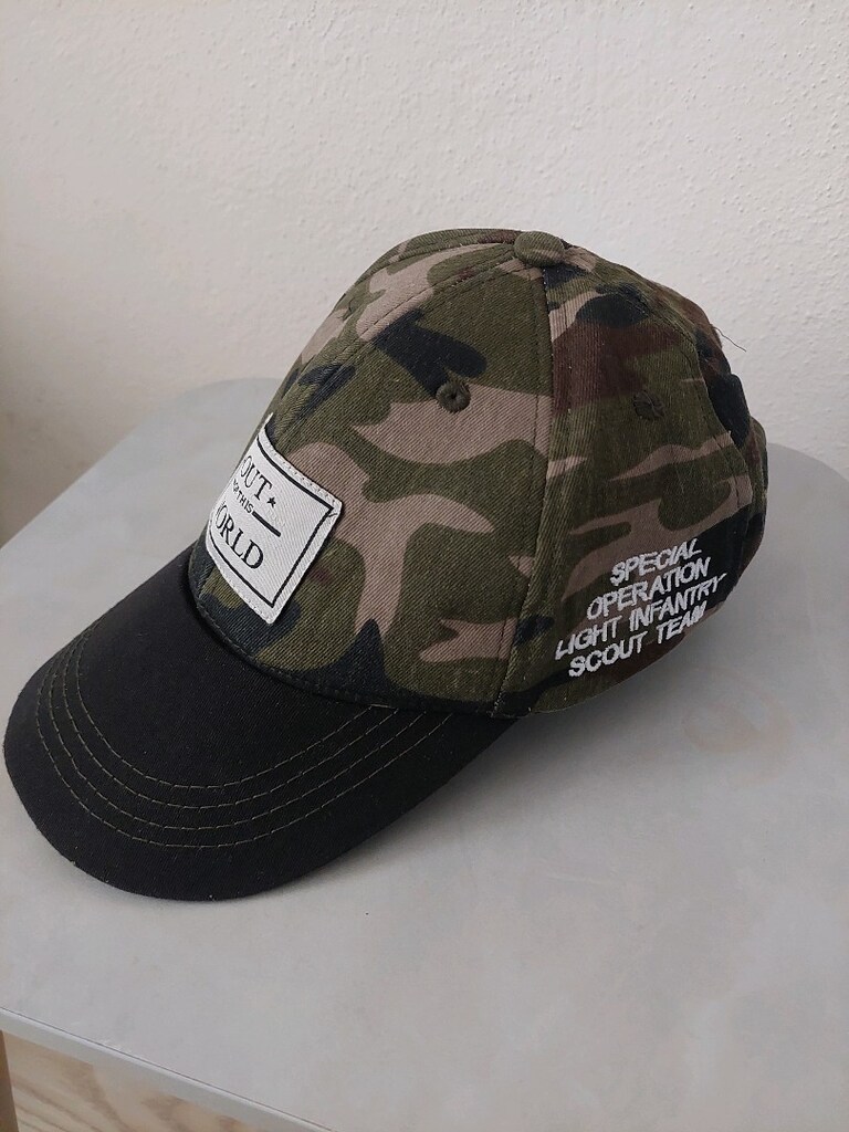 Yeşil Kamuflaj desen outdoor şapka - 2