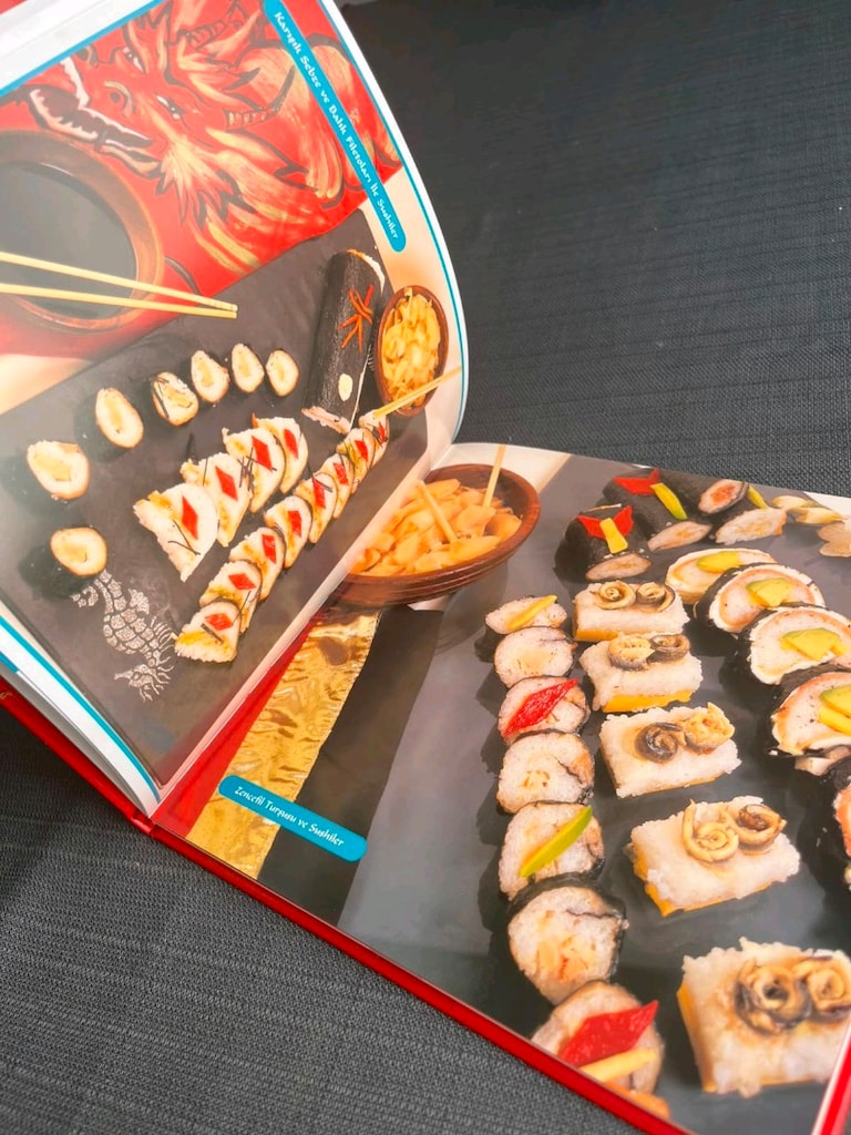 Sushi Sashimi Tofu Yemek Tarif Kitap - 8