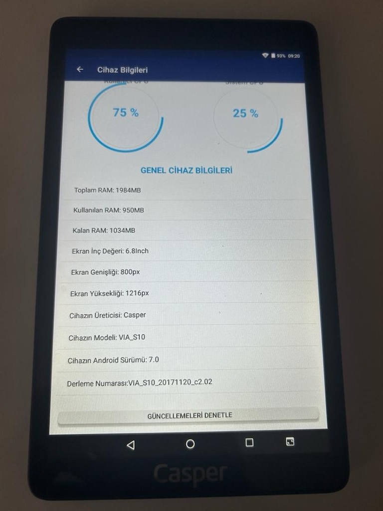 CASPER VIA S10 TABLET ( Açıklamayı Okuyun ) - 5