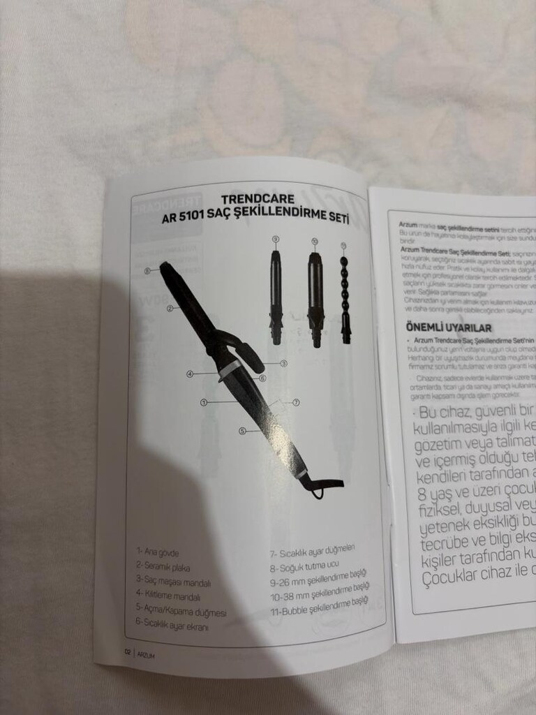 Arzum 3 Başlıklı Saç Şekillendirici Seramik - 5