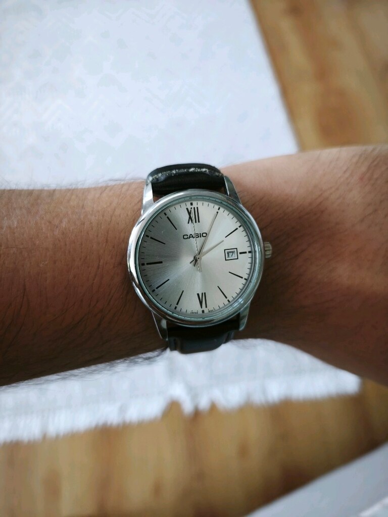 Casio deri kordonlu,erkek saa - 2