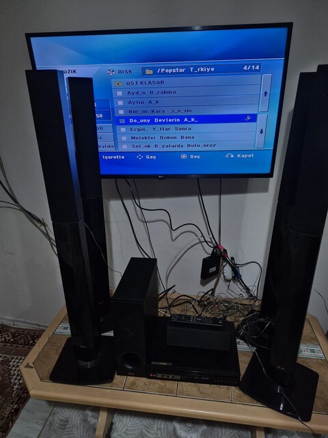 LG DH6530T ev sinema sistemi 5.1 kanallar 1000 W Siyah