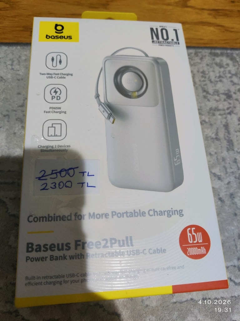 Şarj aletleri (C4U şarj aleti, Dexim, Intouch ve Baseus powerbank) - 5