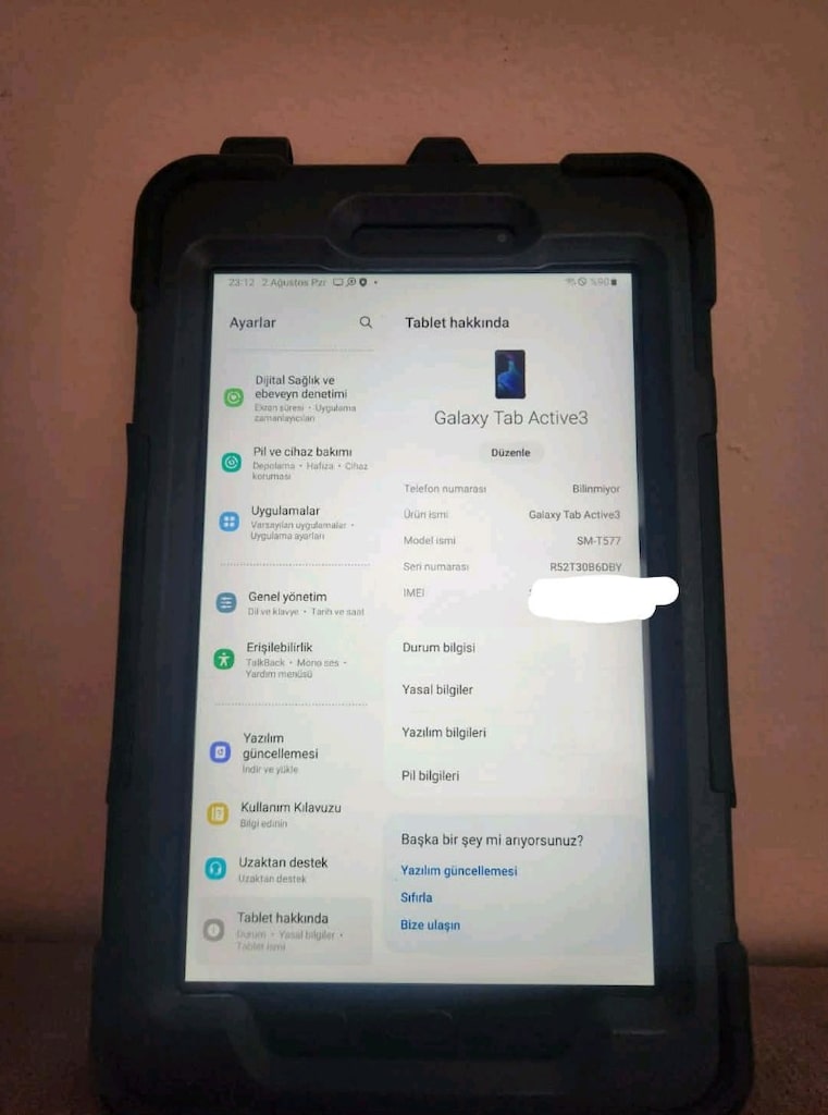 Samsung Galaxy Tab Active 3 T577 64 GB 8 TABLET-SIYAH - 12