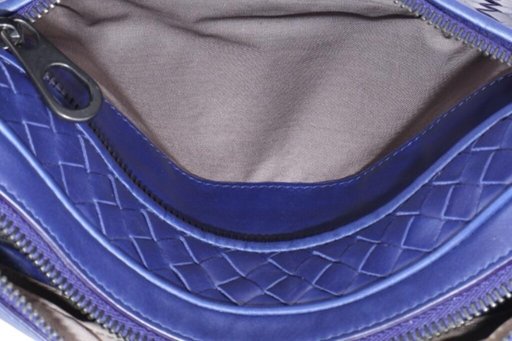 Bottega Veneta Nappa Intrecciato Bileklik Mavi - 9