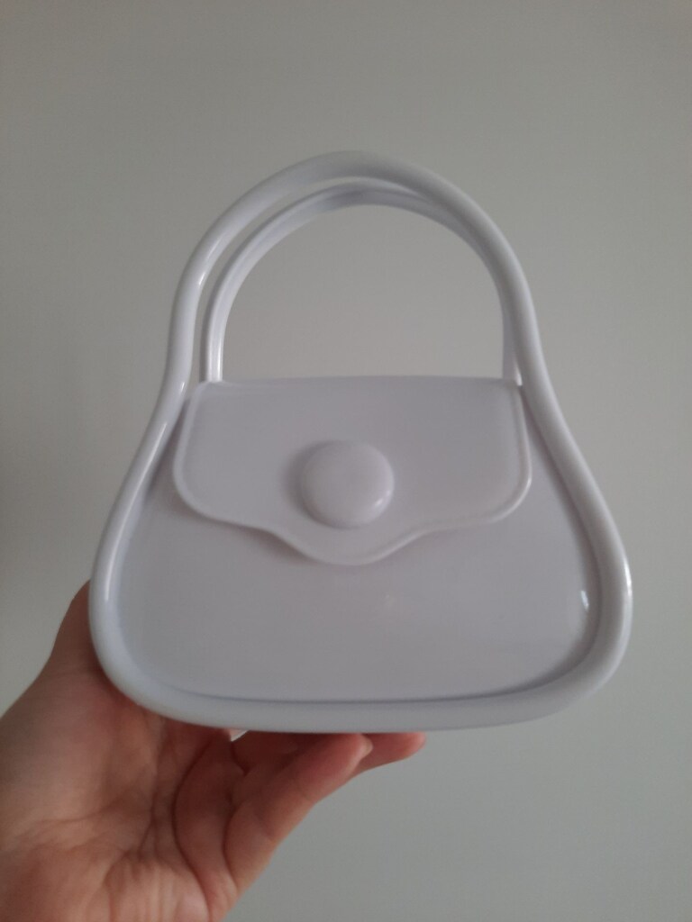 Beyaz Renk Silikon Omuz Askılı Çanta