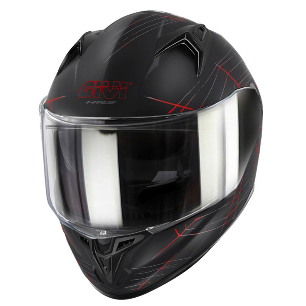 GIVI 50.7 PHOBIA MAT SİYAH-KIRMIZI KASK - 5