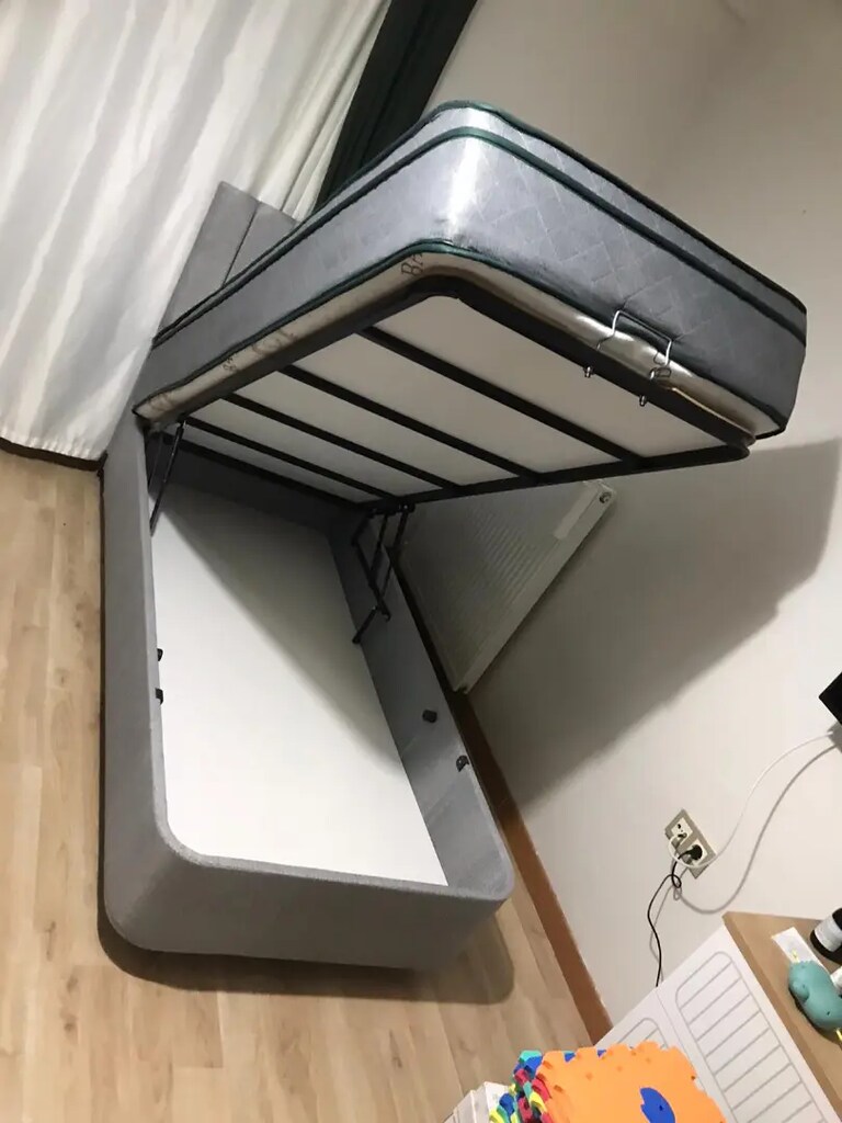 Sıfır Tek kişilik kaliteli baza başlık petli yatak - 2