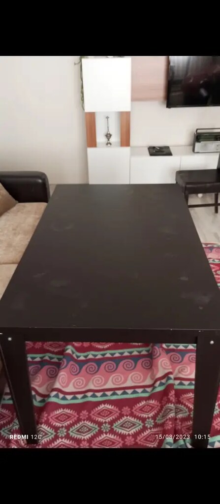 Yemek masası 6 kişilik 130x80 cm - 5