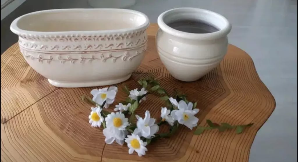 English home seramik saksı ve beyaz toprak saksılar