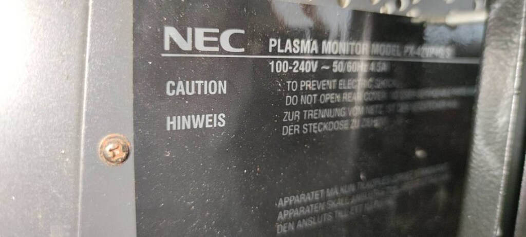 109 ekran NEC plazma LCD ful HD televizyon - 9