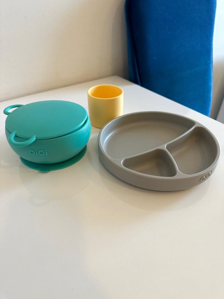 Oioi Set (Mama tabagı Mama Kasesi Ve Mama Kaşığı Ve bardak - 2