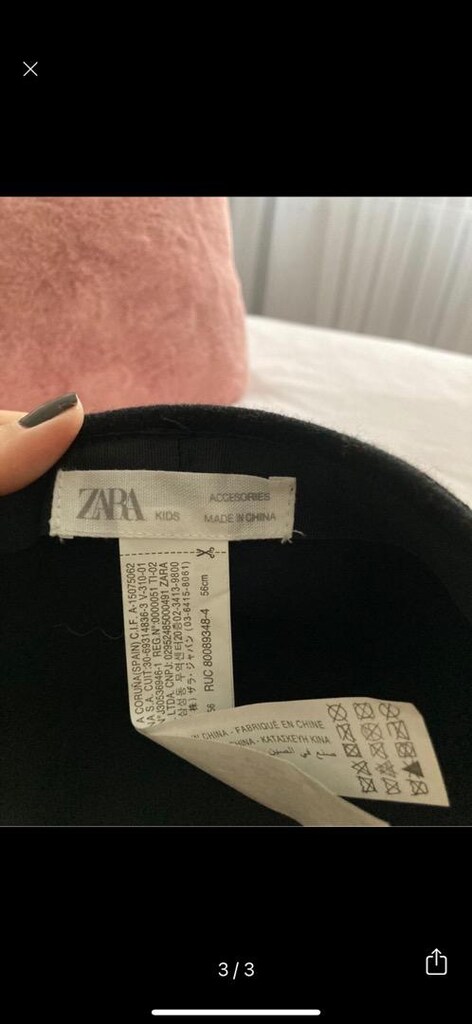 Zara siyah keçe şapka - 3