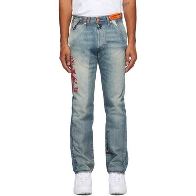 Levis Orijinal 501 Kot Pantolon Heron Preston Özel Seri Jean