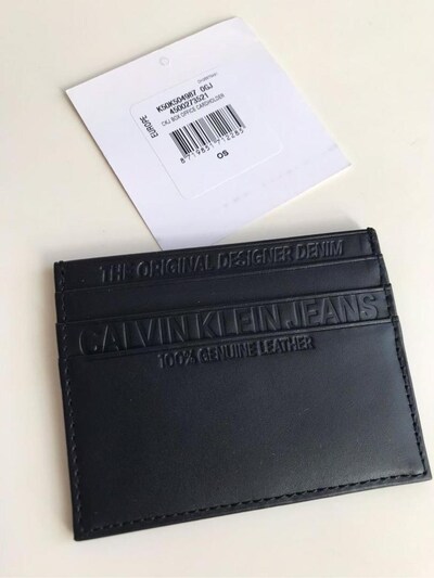 Calvin klein kartlık cüzdan sıfır etiketli siyah renk