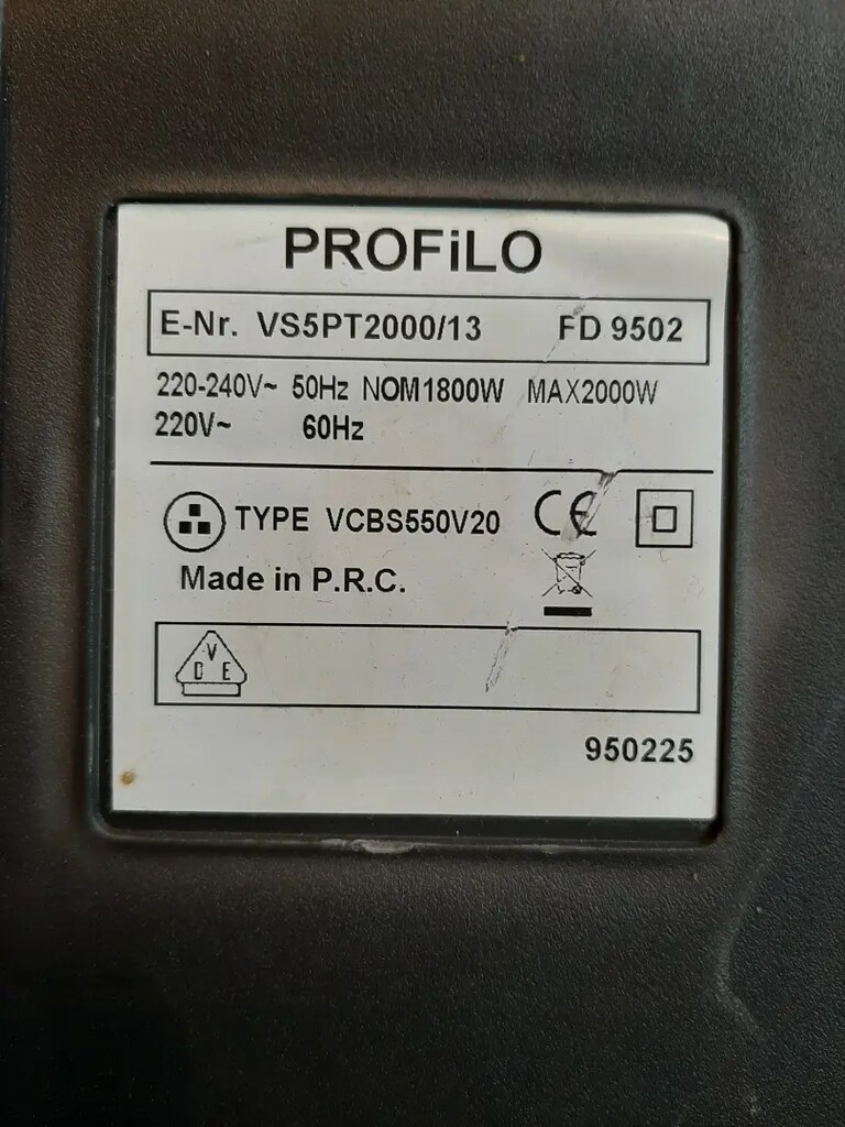 Süpürge motoru 13.5 çalışan Profilo Marka yatay Toz Torbalı Süpürge - 11