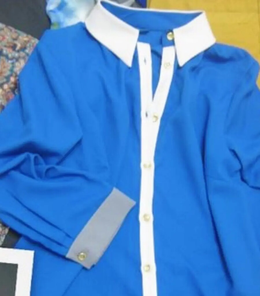 HERRY SAKS MAVİ GRİ KUMAŞ MİX GÖMLEK S - 2
