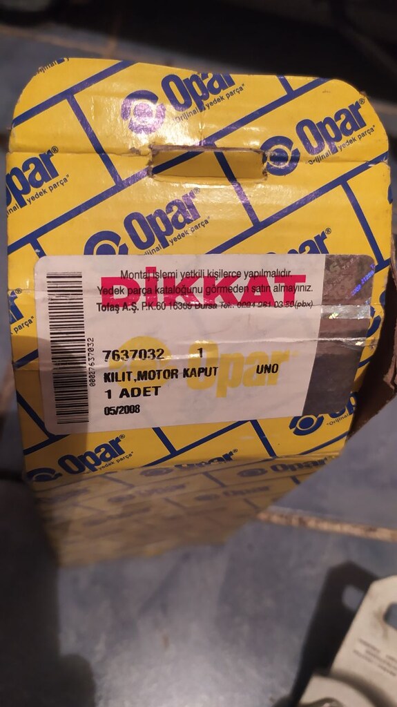 fiat uno kaput kilidi orjinal sıfır - 3