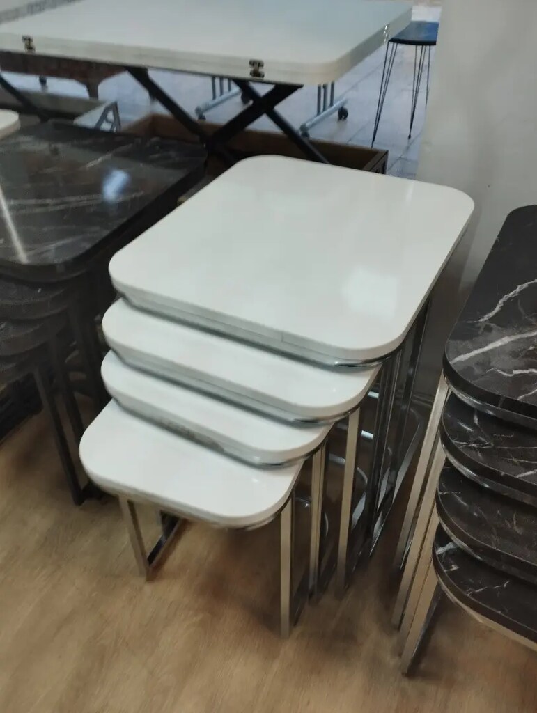 4 LÜ zigon sehpa tekerlekli( pazarlık teklif etmeyiniz) - 6