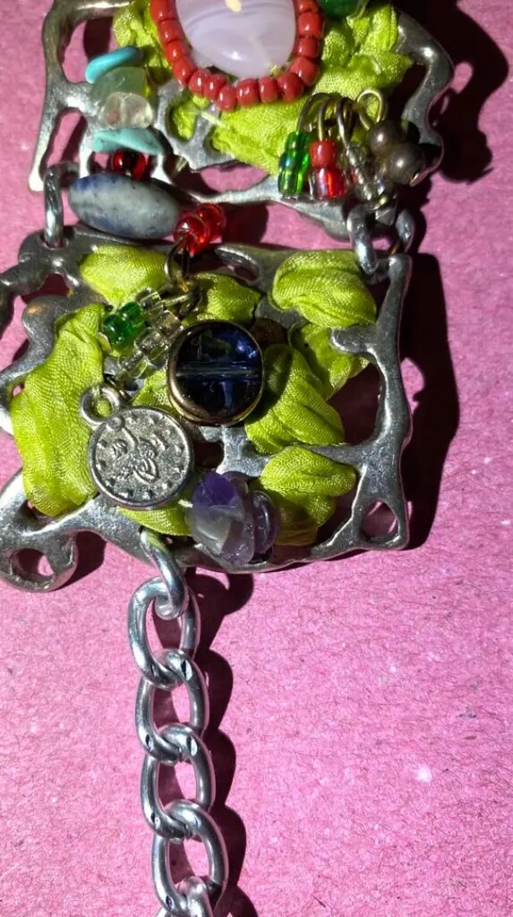 Hand Made Doğal Taşlı Kalın Bileklik - 6