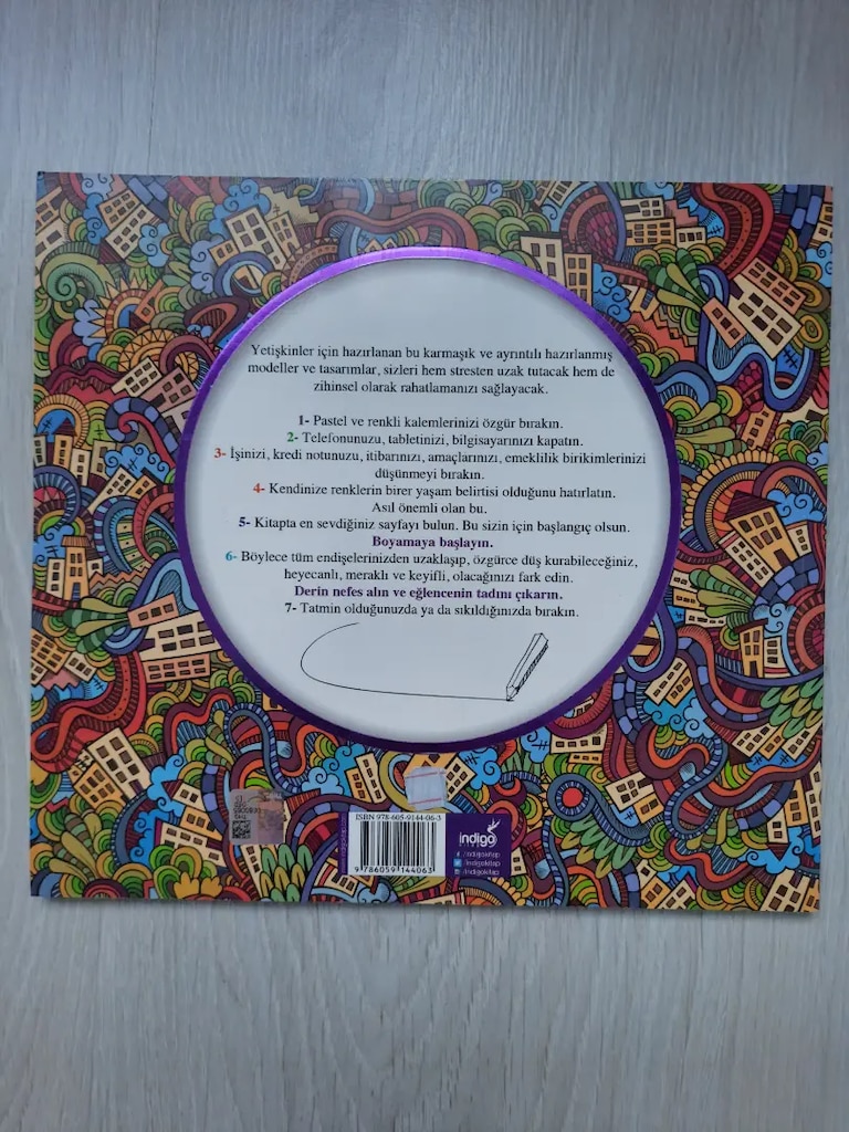 Mandala boyama kitabi - 6