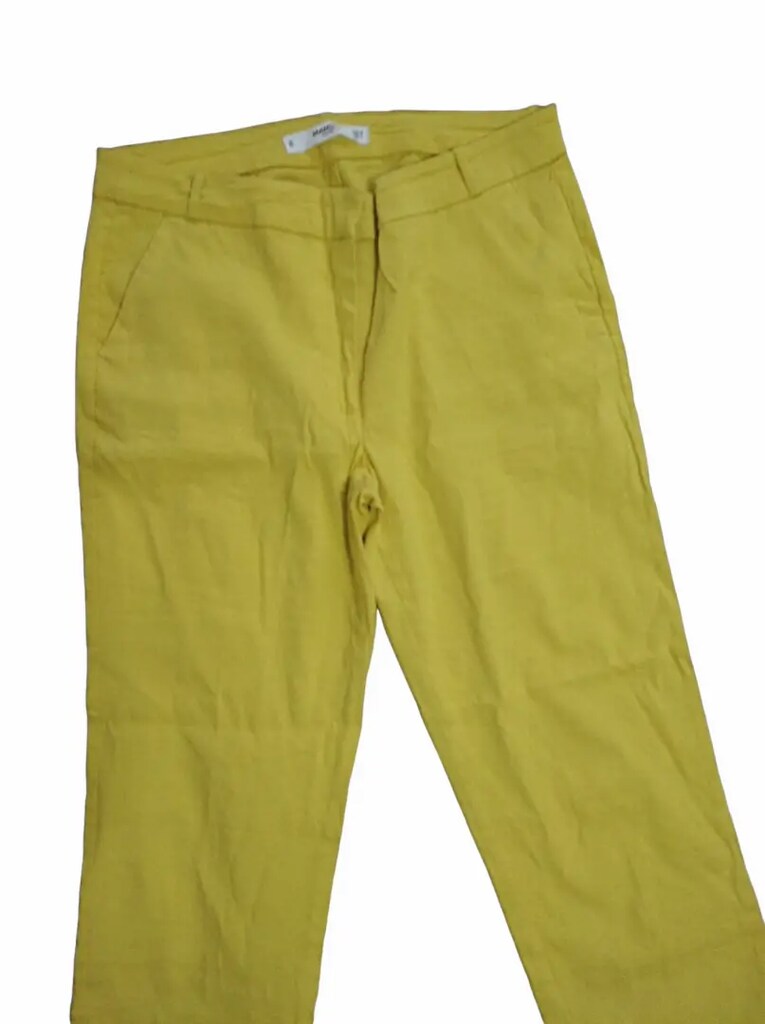 MANGO KETEN LİKRALI PANTOLON - 7