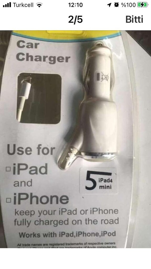 İphone araç şarj cihazı - 4