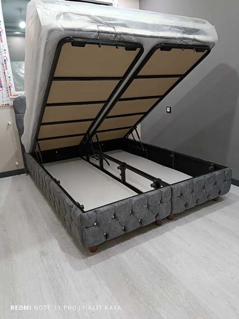 Çift kişilik baza başlık ultra ortopedik petli yatak - 2