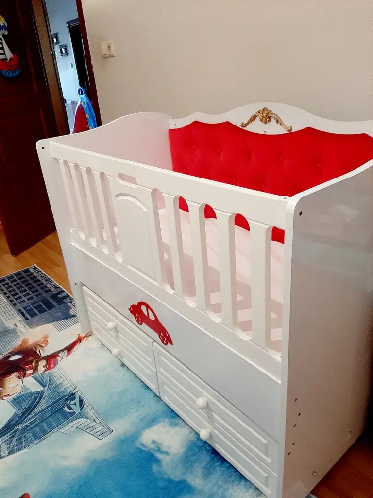4 Çekmeceli Sallanan Beşik + Yatak - 3