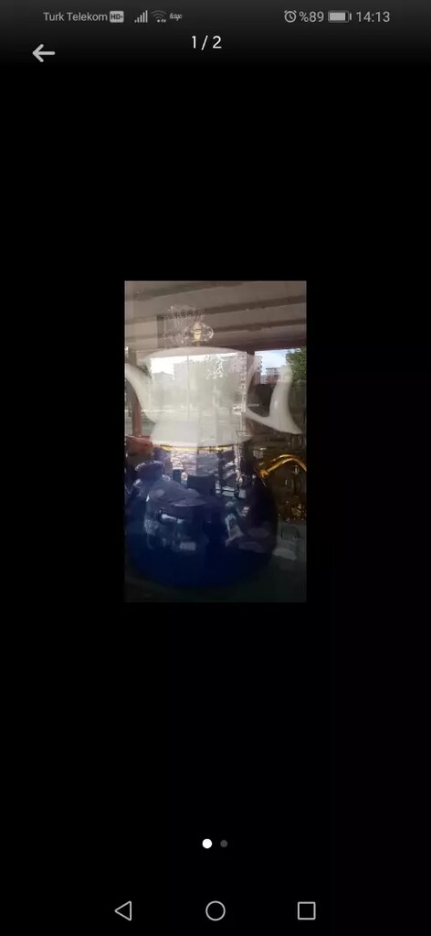 Emaye çaydanlık porselen demlik - 2