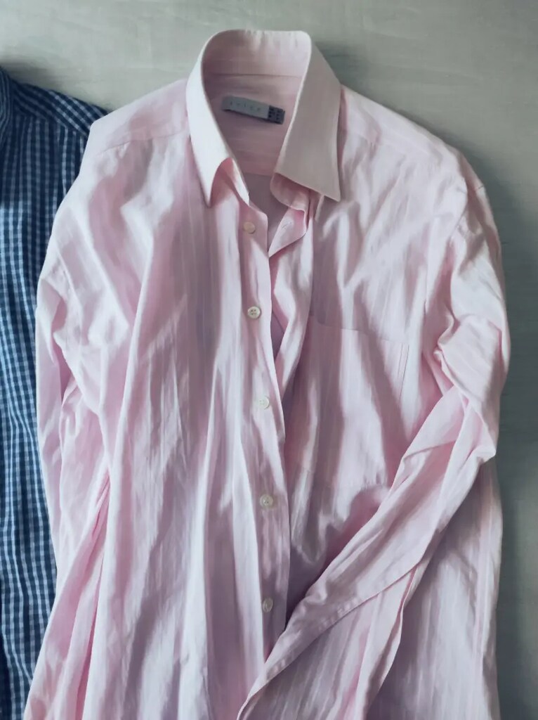 Cashmere kareli Koton pembe 2 adet erkek gömlek ÖZDİLEK BOYNER - 4
