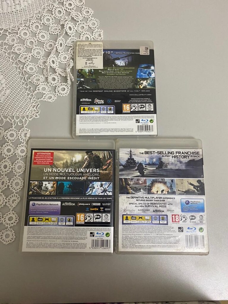 3 adet PS3 Call of Duty - 2